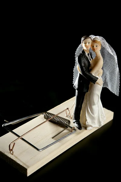 Äktenskapet betraktas som en mus fälla — Stockfoto