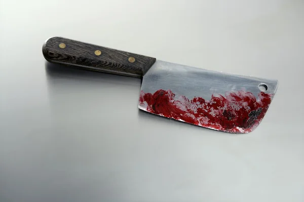 Кривавий ножем — стокове фото