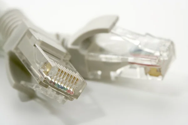 Электронный соединительный кабель Ethernet rj45 — стоковое фото