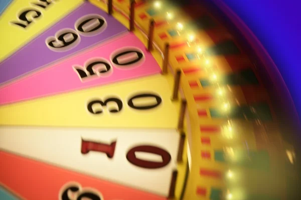 Niewyraźne kolorowe poświaty gry hazardowe ruletka — Zdjęcie stockowe