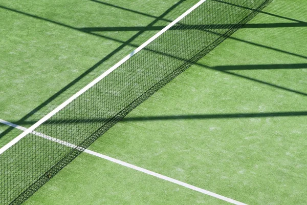 Paddle tennis green grass camp field texture — Stock Photo, Image
