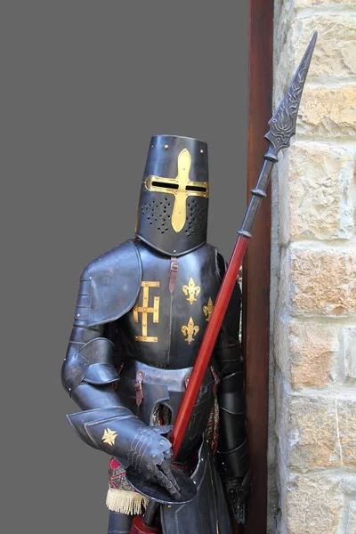 Guerreiro medieval soldado metal desgaste protetor — Fotografia de Stock
