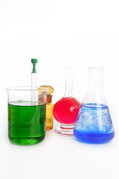 Kemist forskningslaboratorium med kemisk utrustning — Stockfoto