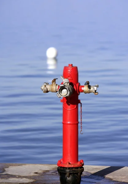 Sea marine hydrant in mediterranean sea — Stock Photo, Image