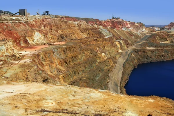 Розкопки металу відкритий шахтної Riotinto — стокове фото