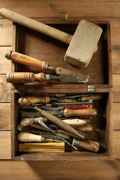 Srtist ruční nástroje pro handcraft díla — Stock fotografie