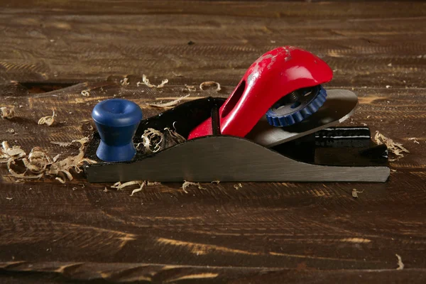 Hyvel snickare hand verktyg trä rakning — Stockfoto
