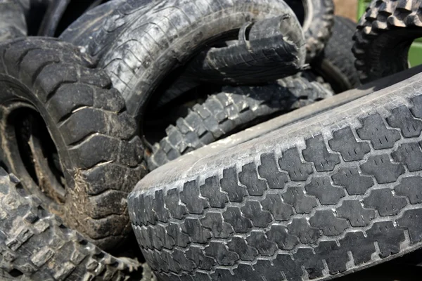 Pneumatics tyres recycle ecology industry — Stock Photo, Image