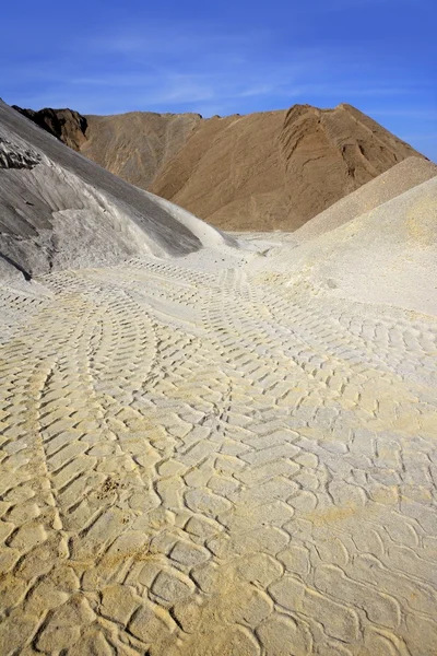 Πολύχρωμο κατασκευή άμμο ανάχωμα λατομείο ποικιλία — Φωτογραφία Αρχείου