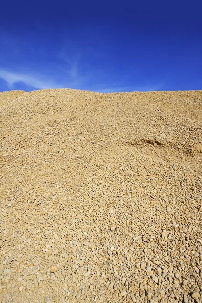 Beton żwir żółty piasku kopalni Góra — Zdjęcie stockowe