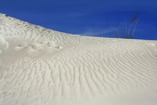 Carrière de monticule de sable blanc comme paysage lunaire — Photo