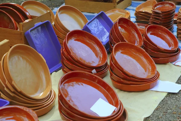 Klei aardewerk winkel markt traditionele handwerk — Stockfoto
