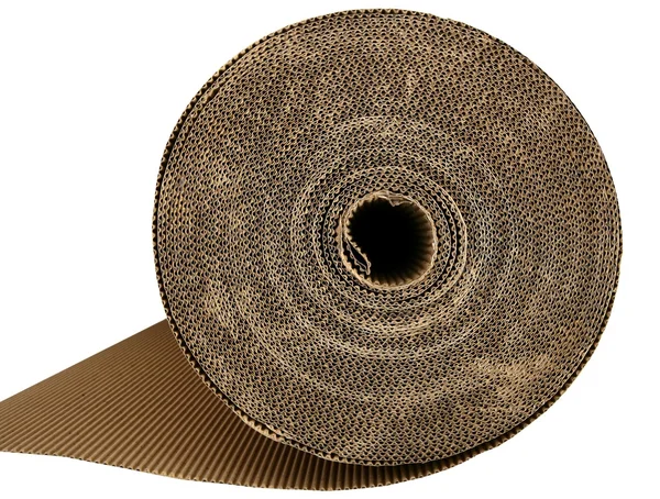 Kartónové balení karton textury v brown — Stock fotografie