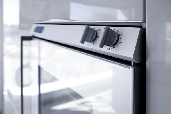厨房白色烤箱现代建筑德泰 — 图库照片