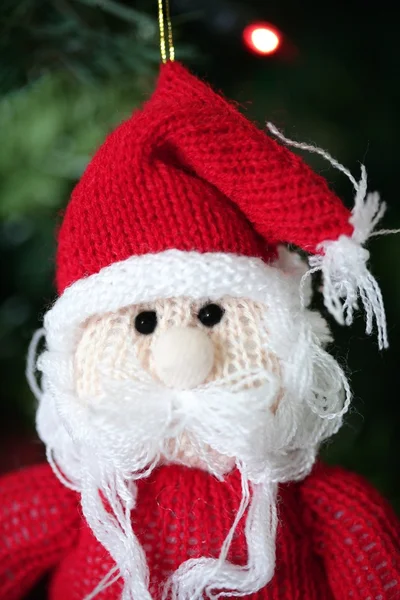 Vánoční dekorace makro detaily, červená a bílá — Stock fotografie