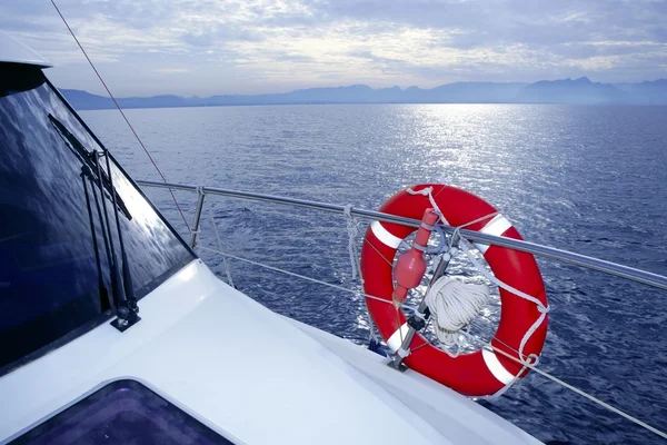 从船上三弦琴海海景 — 图库照片