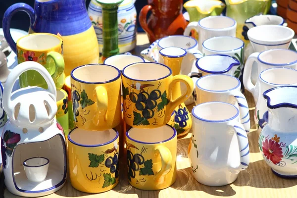 Κεραμική handcraft Κύπελλο βάζο από μεσογειακή — Φωτογραφία Αρχείου