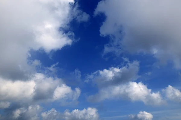 Vista cielo blu da aereo aereo — Foto Stock