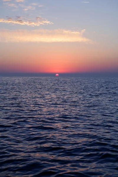 Alba sul Mar Mediterraneo — Foto Stock