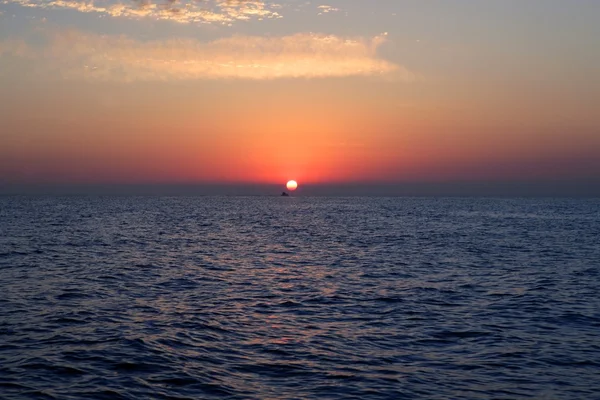 Alba sul Mar Mediterraneo — Foto Stock