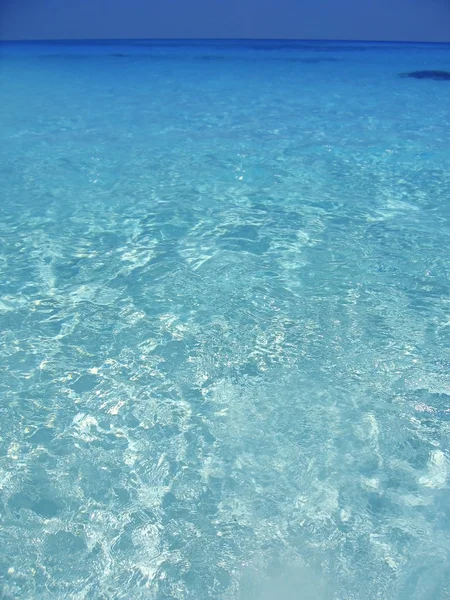 Modré Karibské moře tyrkysové vody v Cancúnu — Stock fotografie