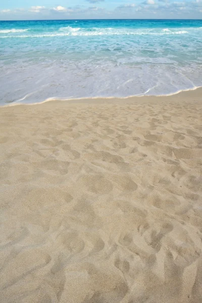 Παραλία άμμου προοπτική καλοκαίρι ακτογραμμή ακτή — Φωτογραφία Αρχείου