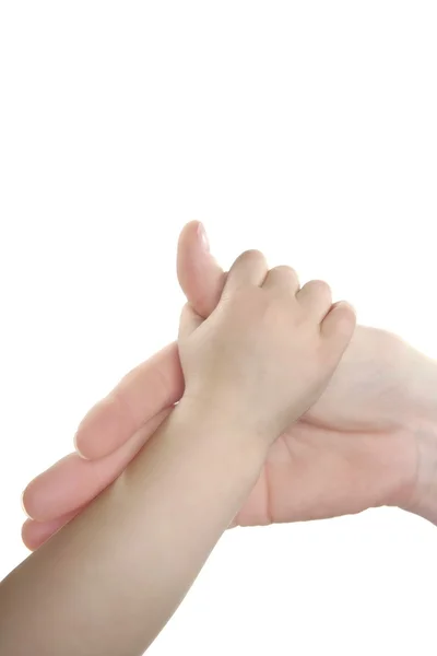 Mutter und Sohn, Tochter Hand in Hand — Stockfoto