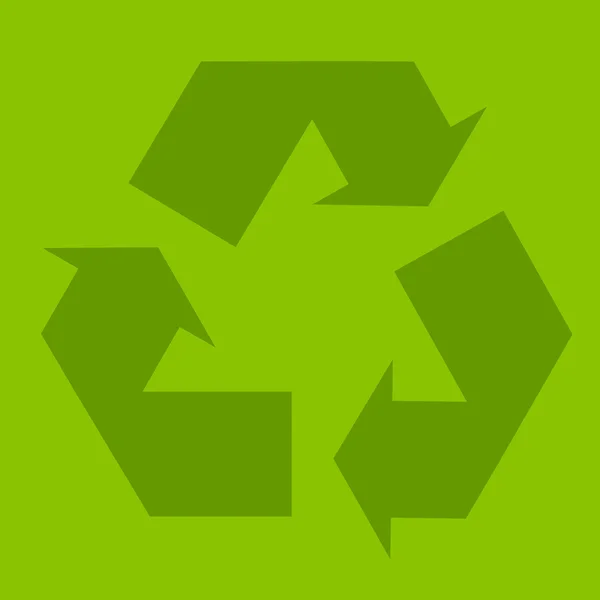 Reciclar símbolo verde signo de ilustración — Foto de Stock