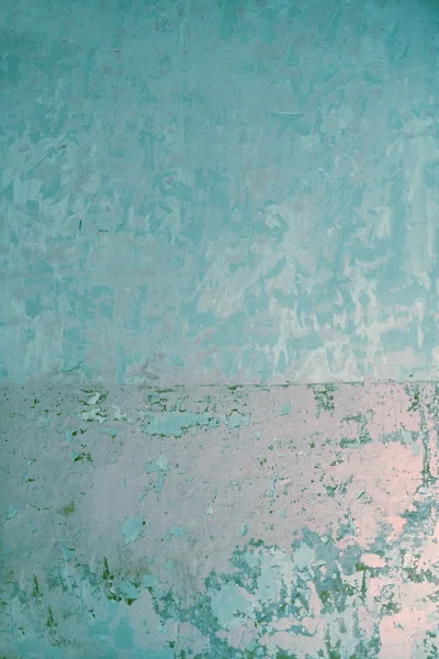 나이 든된 그런 지 푸른 벽 오래 된 페인트 질감 — 스톡 사진