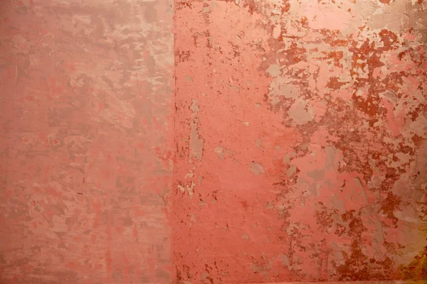 Pared grunge envejecida textura de pintura vieja rosa — Foto de Stock