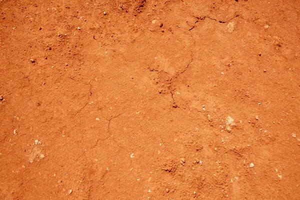 Czerwone gleby tekstura tło, suszonej gliny — Zdjęcie stockowe