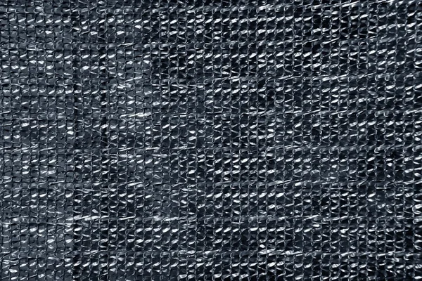 Πλεγμένα γκρι ύφασμα πλαστική υφή μοτίβο φόντου — Φωτογραφία Αρχείου