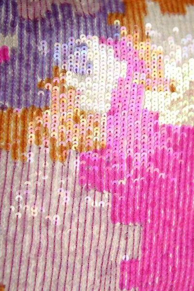 Kleurrijke pailletten macro close-up textuur achtergrond — Stockfoto