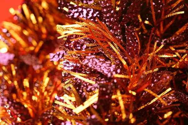 Abstraktní kompozice zlatý Vánoční dekorace — Stock fotografie