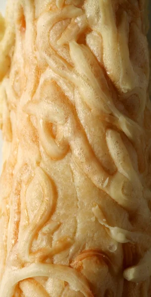 Pane di formaggio macroconsistenza. Panificio da vicino — Foto Stock