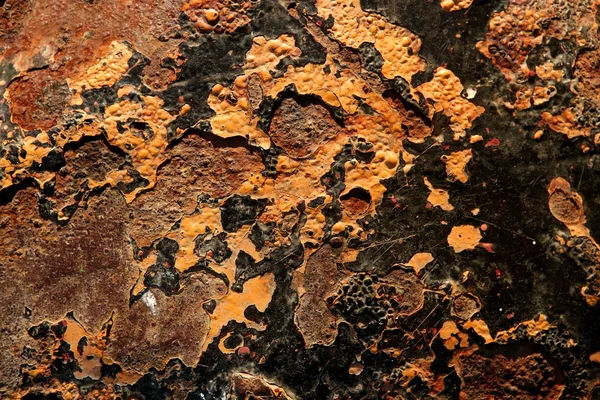 Textura de aço enferrujada, superfícies metálicas enferrujadas — Fotografia de Stock