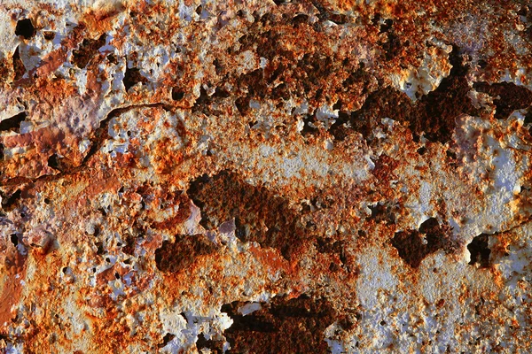 Rezavé ocelové textura, zrezivělých kovových povrchů — Stock fotografie