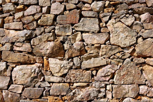 Massoneria in Spagna, vecchi muri in pietra — Foto Stock