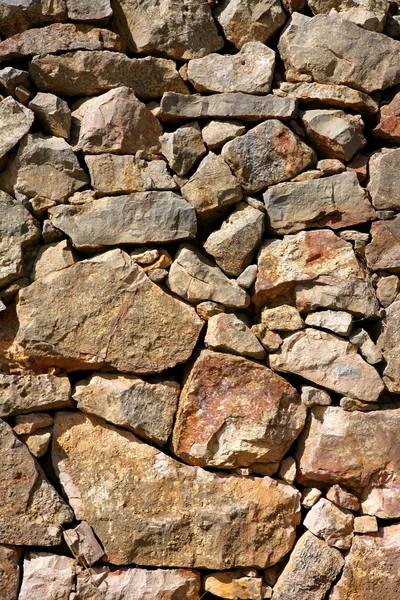 Mauerwerk in Spanien, alte Steinmauern — Stockfoto