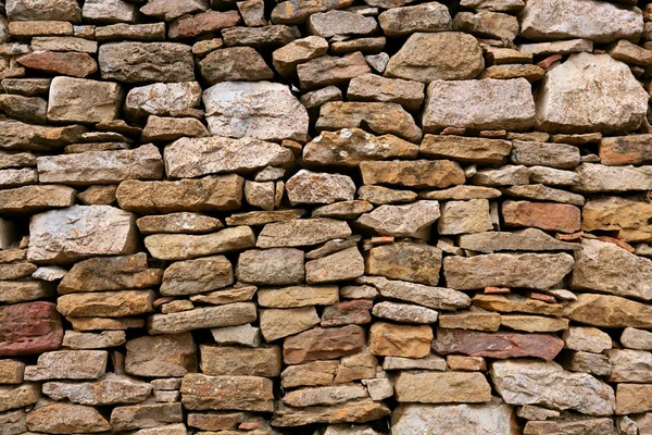 Massoneria in Spagna, vecchi muri in pietra — Foto Stock