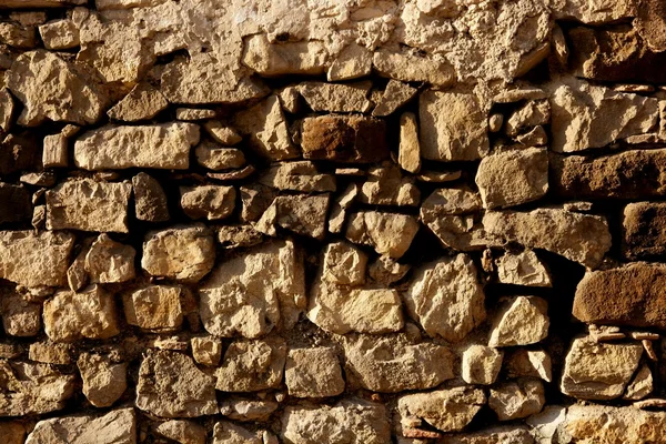 Zdivo ve Španělsku, staré kamenné zdi — Stock fotografie