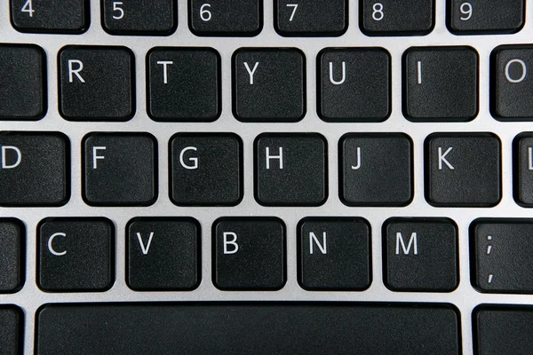 Computador laptop keywboard closeup macro — Fotografia de Stock