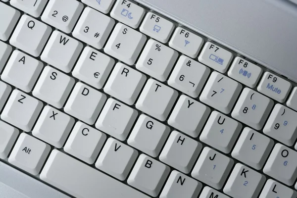 Počítač notebook keywboard detailní makro — Stock fotografie