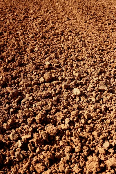 Lehmrote Landwirtschaft strukturierte Böden — Stockfoto