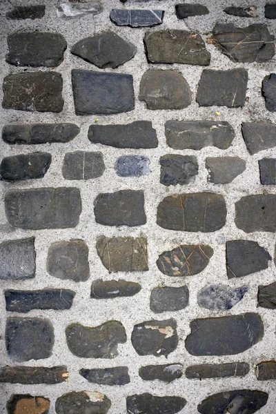 Antique grunge old gray stone wall masonry — Stock Photo, Image