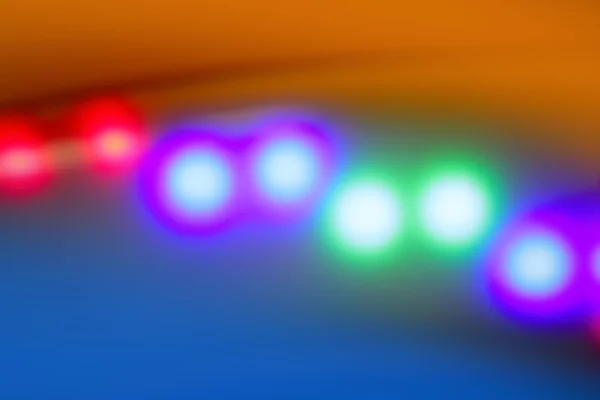 Blurred colorful disco dancing vivid night lights — Stock Photo, Image