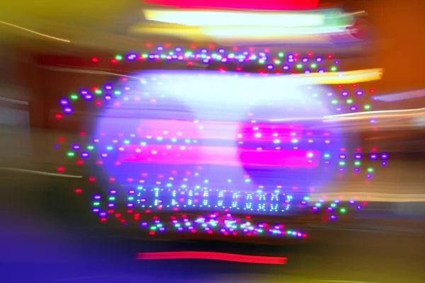 Gambling casino motion blur colorful lights — Stock Photo, Image
