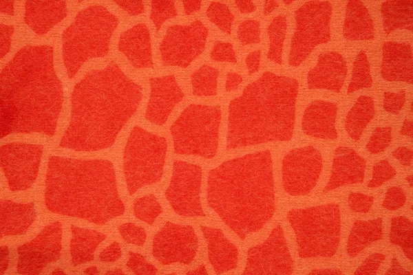 Giraffe imitation fantasy orange winter fabric — Stock Photo, Image
