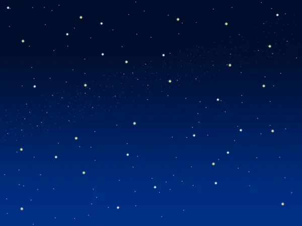 Cielo blu illustrazione sfondo con piccole stelle — Foto Stock