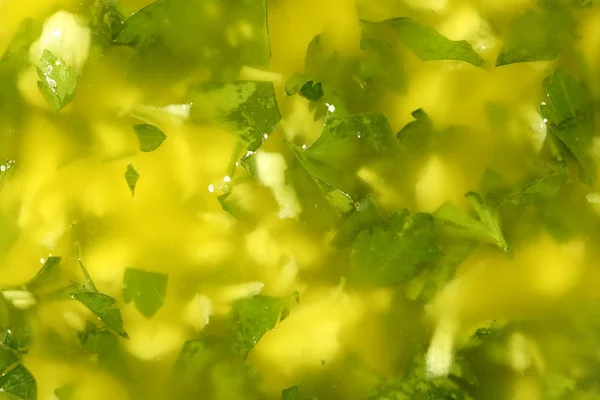 Salsa de ajo con limón y perejil — Foto de Stock